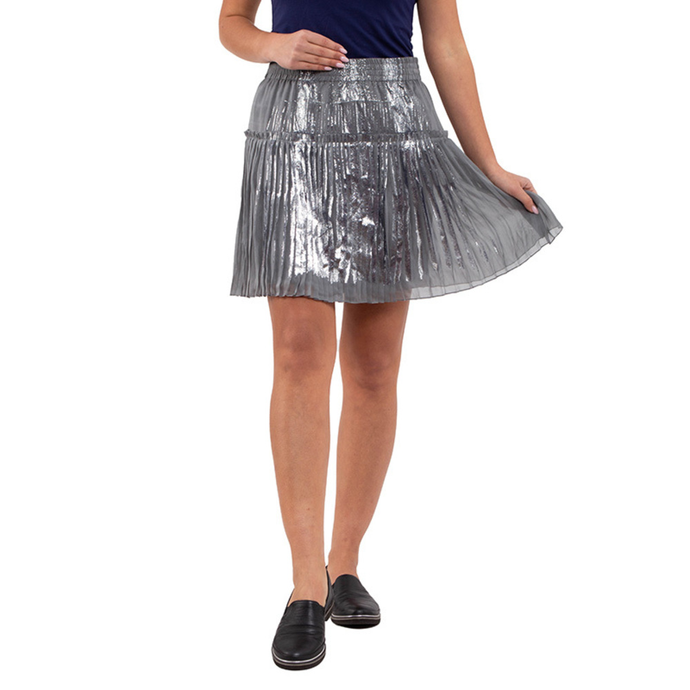 Philippe Audibert Skirt Women size 27 Light Gray